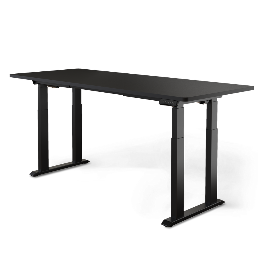 DESKSPACE Titan elektrisch höhenverstellbarer Schreibtisch mit 4 stabilen Beinen, Dual-Motor-Antrieb, 200 kg Tragkraft, Memory-Steuerung und modernem Design