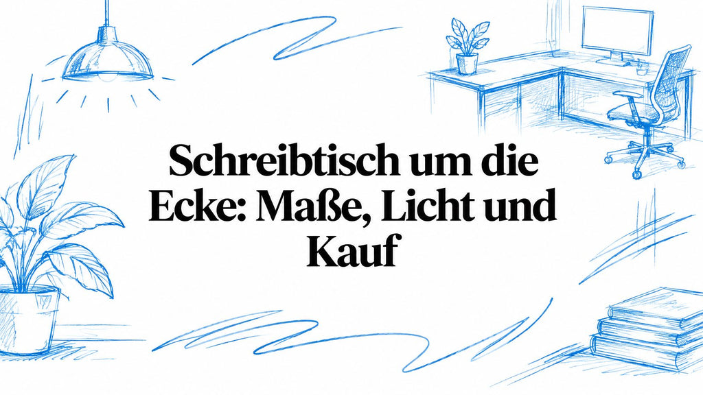 Schreibtisch um die Ecke: Maße, Licht und Kauf