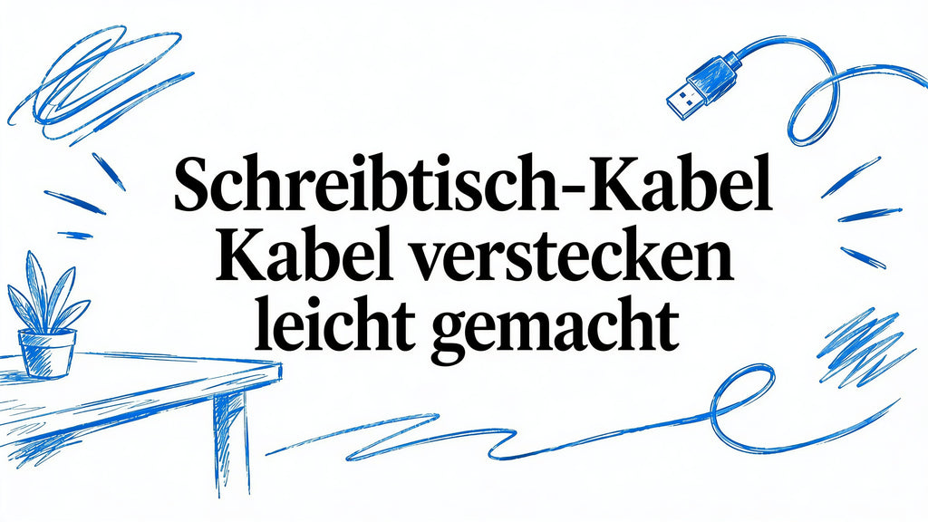 Schreibtisch Kabel verstecken leicht gemacht