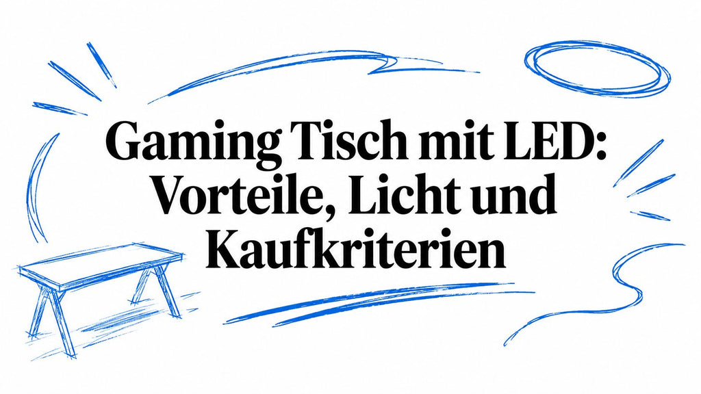 Gaming Tisch mit LED: Vorteile, Licht und Kaufkriterien