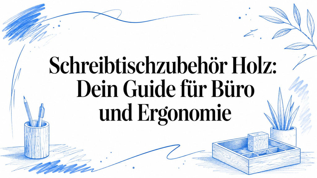 Schreibtischzubehör Holz: Dein Guide für Büro und Ergonomie
